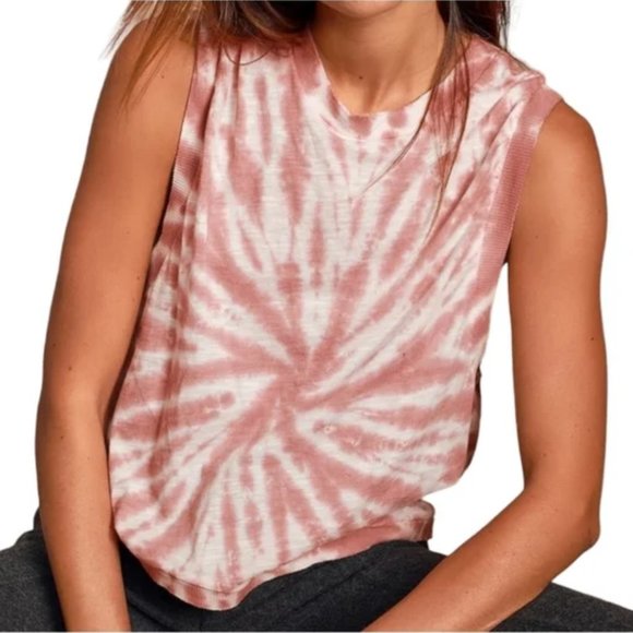 Free People Tops - NEW Free People Movement Love Tank Top Tie Dye Fireside Pink Size XS NWT